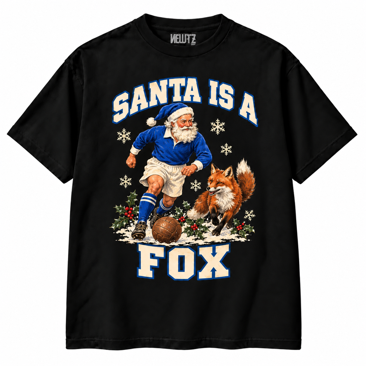 Leicester City-Inspired Santa Is a Fox Christmas T-Shirt