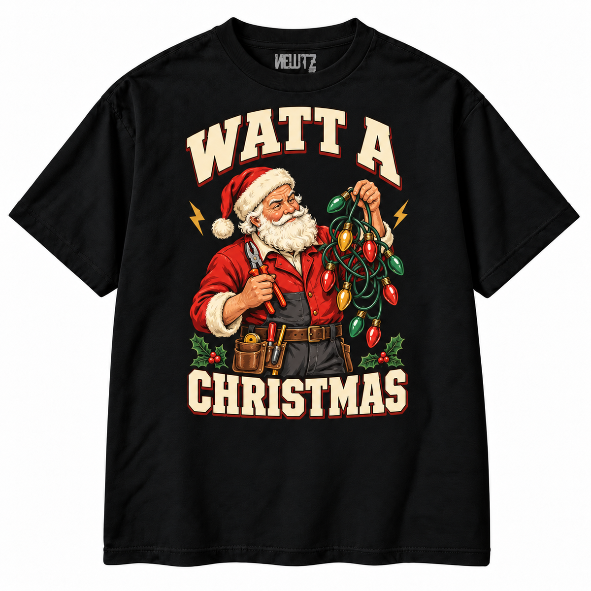 Watt a Christmas Electrician Christmas T-Shirt