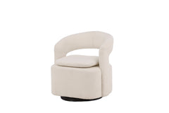 Laurel Boucle Accent Chair – Black & White