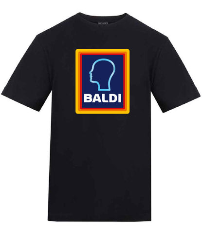 Baldi Black T-Shirt Inspired by the Aldi Logo - Funny T-Shirt Gift