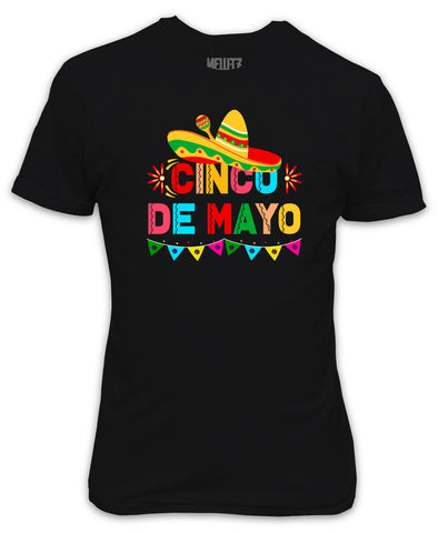 Cinco De Mayo Black Mexican Style T-Shirt - Taco Tuesday