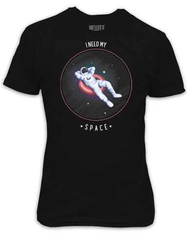 I Need My Space Black T-Shirt