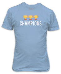 Man City Emoji Trophy Champions Sky Blue T-Shirt - Winners Top