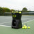 PT-Mini Pro app-controlled tennis trainer ball machine for solo training machine on a UK hard court