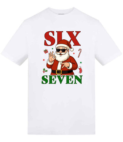 Six Seven Santa with cool shades Christmas T-Shirt