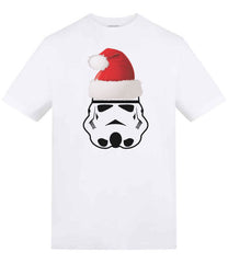 Stormtrooper in a Santa Hat Christmas T-Shirt