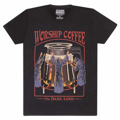 Steven Rhodes Worship Coffee Unisex Adults T-Shirt