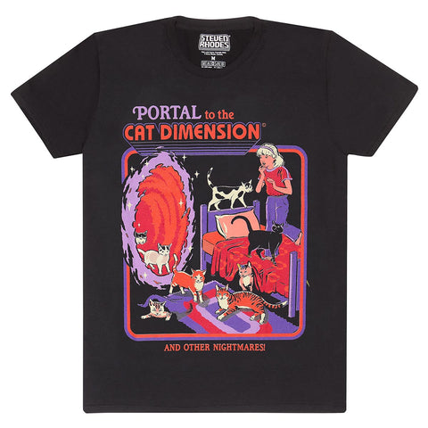 Steven Rhodes Cat Dimension Unisex Adults T-Shirt