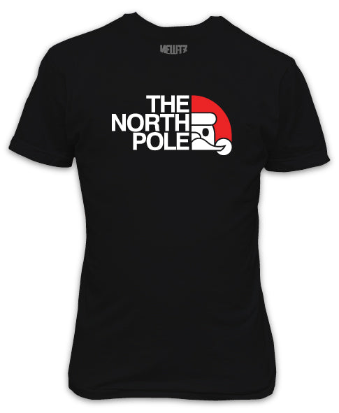 The North Pole Santa Black T-Shirt