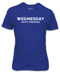 Wednesday South Yorkshire Sheffield Royal Blue T-Shirt