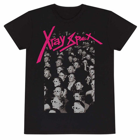 Xray Spex Crowd Unisex Black T-Shirt small