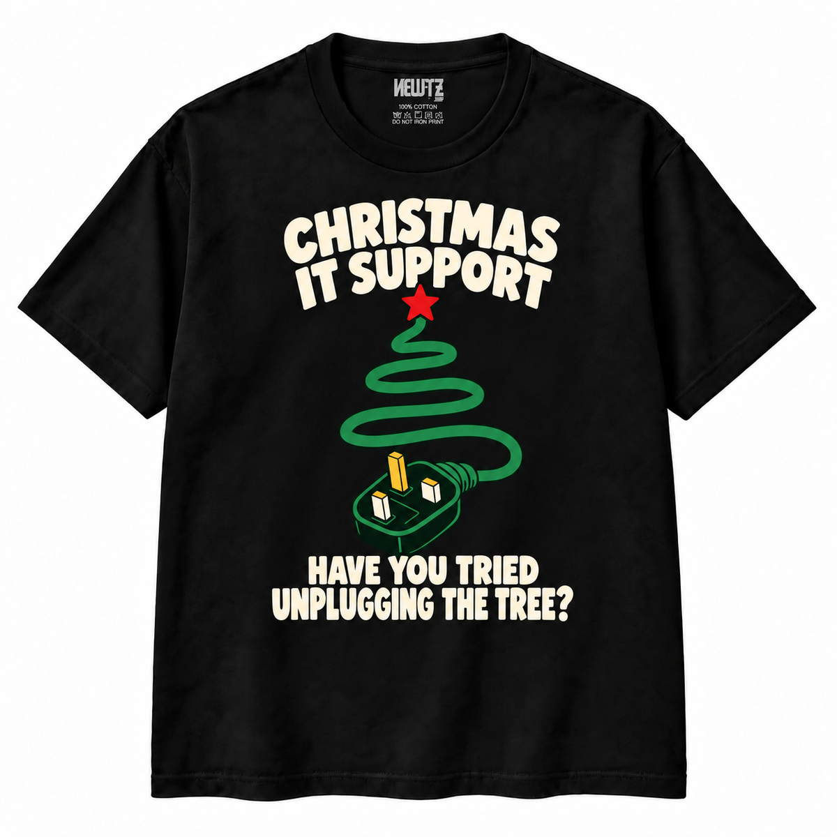 Christmas IT Support – Unplugging the Tree T-Shirt