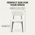 Glenn Stackable Boucle Dining Chairs – White – Set of 2