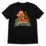 Best Dog Mum Christmas T-shirt in black