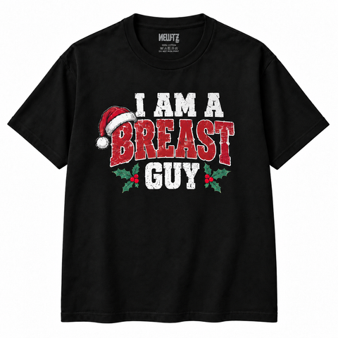 I Am A Breast Guy – Vintage Christmas T-Shirt
