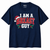 NEWTZ I Am A Breast Guy distressed Christmas T-shirt in navy