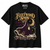 NEWTZ Fleetwood Snow Fleetwood Mac-inspired Christmas T-shirt in black with approved neck label on white background
