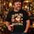 Man wearing the black NEWTZ Ho Ho Hold My Beer Christmas T-shirt