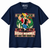 NEWTZ Hoah Momma Christmas T-shirt in Navy with approved neck label on white background