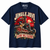 NEWTZ Jingle Jovi Christmas T-shirt in Navy with approved neck label on white background