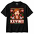 KEVIN!!! Catherine O’Hara Christmas T-Shirt — Black on white background