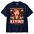 KEVIN!!! Catherine O’Hara Christmas T-Shirt — Navy on white background