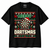 Merry Dartsmas Christmas Darts T-Shirt — Black