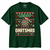 Merry Dartsmas Christmas Darts T-Shirt — Bottle Green