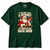 No Chimney Back Door Santa Christmas T-Shirt — Bottle Green standard mockup on white background
