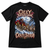NEWTZ Ozzy Snowbourne Crazy Sleigh Ozzy Osbourne-inspired Christmas T-shirt in black on white background