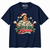 NEWTZ Let It Snow Christmas T-shirt in Navy on white background