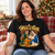Roy Keane What a Baby Christmas T-Shirt — woman wearing the Black tee