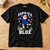 Chelsea-inspired Santa Is a Blue Christmas T-shirt — workbench flat lay