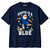 Chelsea-inspired Santa Is a Blue Christmas T-shirt — navy