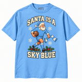 Coventry City Santa Is a Sky Blue Christmas T-shirt — Sky Blue