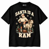 Derby County Santa Is a Ram Christmas T-shirt — black