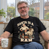 Derby County Santa Is a Ram Christmas T-shirt — model