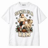 Derby County Santa Is a Ram Christmas T-shirt — White
