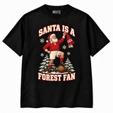 Nottingham Forest Santa Is a Forest Fan Christmas T-shirt — black