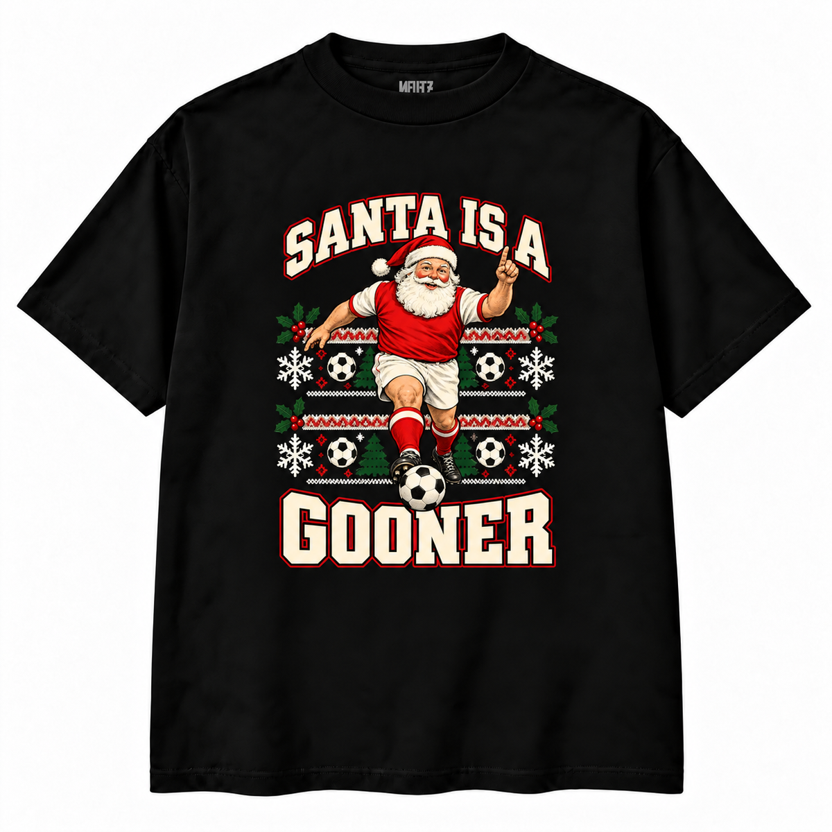 Arsenal-Inspired Santa Is a Gooner Christmas T-Shirt
