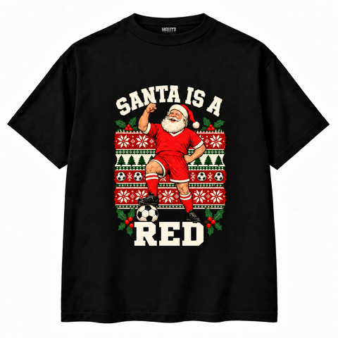 Liverpool-Inspired Santa Is a Red Christmas T-Shirt