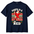 Liverpool-inspired Santa Is a Red Christmas T-shirt – navy