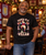 Aston Villa-inspired Santa Is a Villan Christmas T-shirt – model