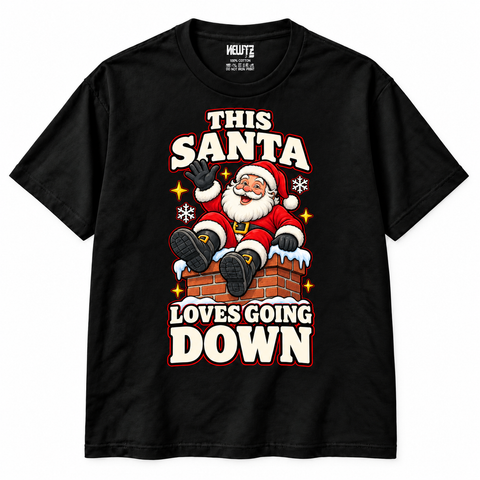 This Santa Loves Going Down Christmas T-Shirt