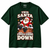 This Santa Loves Going Down Christmas T-Shirt — Bottle Green on white background