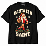 Southampton Santa Is a Saint Christmas T-shirt — black