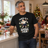 Tottenham-inspired Santa Is a Spurs Fan Christmas T-shirt — lifestyle model
