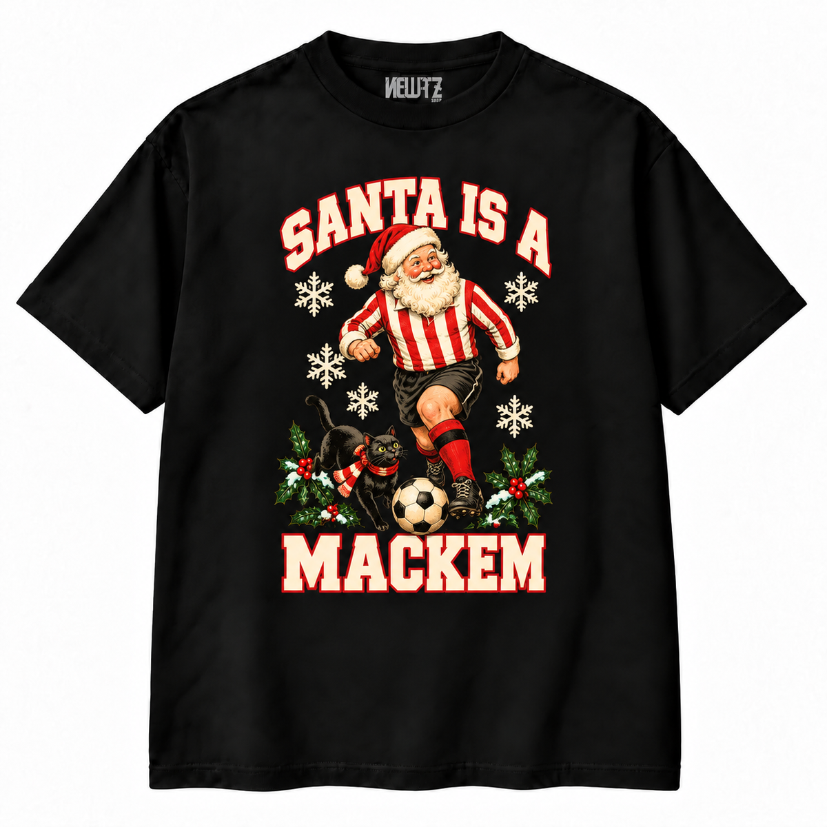 Sunderland-Inspired Santa Is a Mackem Christmas T-Shirt