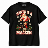 Sunderland Santa Is a Mackem Christmas T-shirt Black