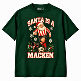 Sunderland Santa Is a Mackem Christmas tee green